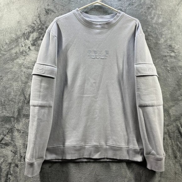 River Island Sweaters - River Island Sweater Adult Medium Gray Jumper Pullover Sweatshirt Pockets Cotton